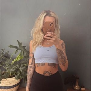 NIKE Light blue sports bra crop top